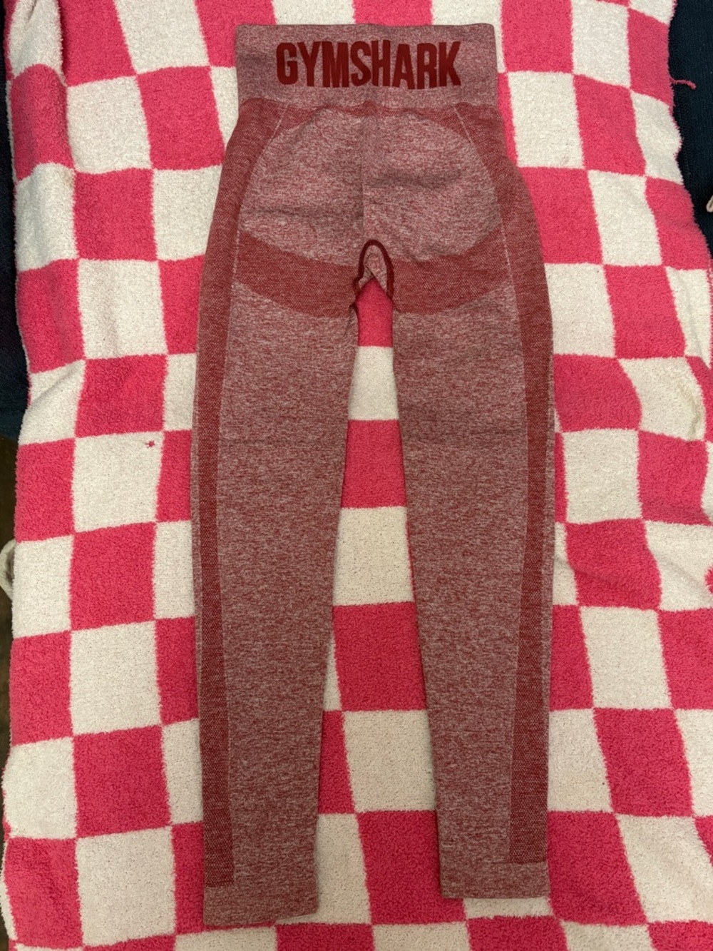 Gymshark Pink/Red Marl Contour Hi-Rise Leggings 🫧
